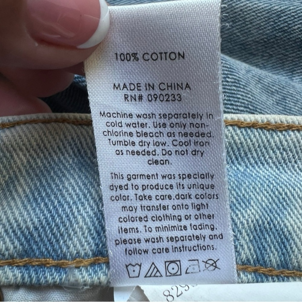 MOM short pacsun high rise icon short size 29 light blue PacSun Piece Size 29. - Picture 8 of 9